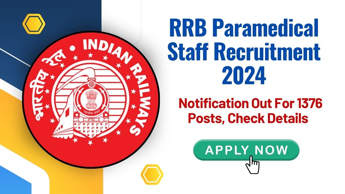 RRB Paramedical Staff Recruitment 2024